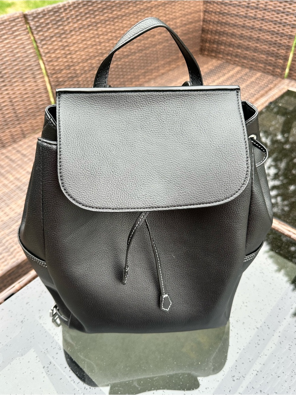 Genuine Leather ZARA purse/backpack-never used